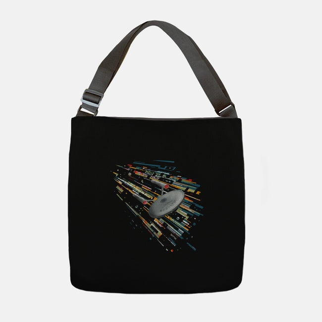 Boldly Going Into Deep Space-none adjustable tote bag-kharmazero