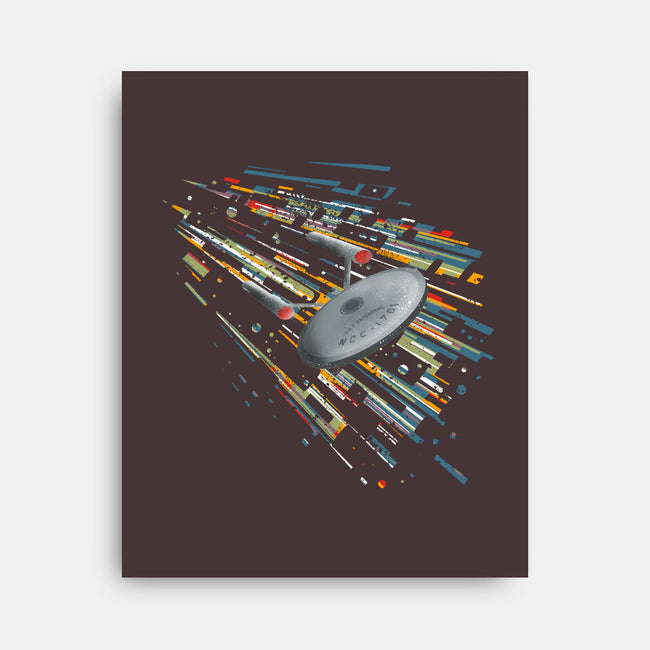 Boldly Going Into Deep Space-none stretched canvas-kharmazero