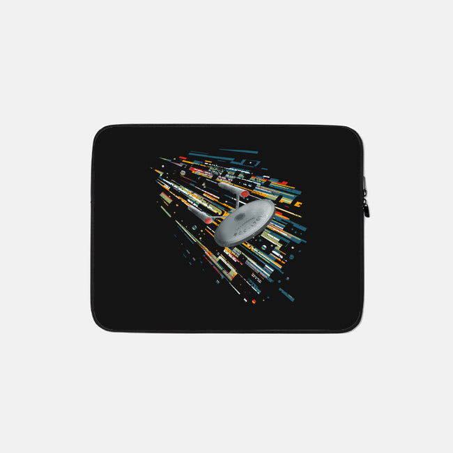 Boldly Going Into Deep Space-none zippered laptop sleeve-kharmazero