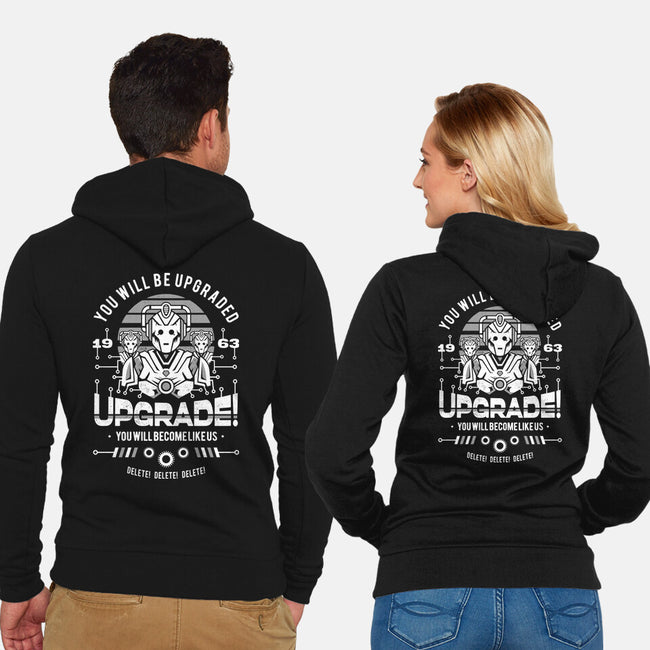 Upgrade-unisex zip-up sweatshirt-Logozaste