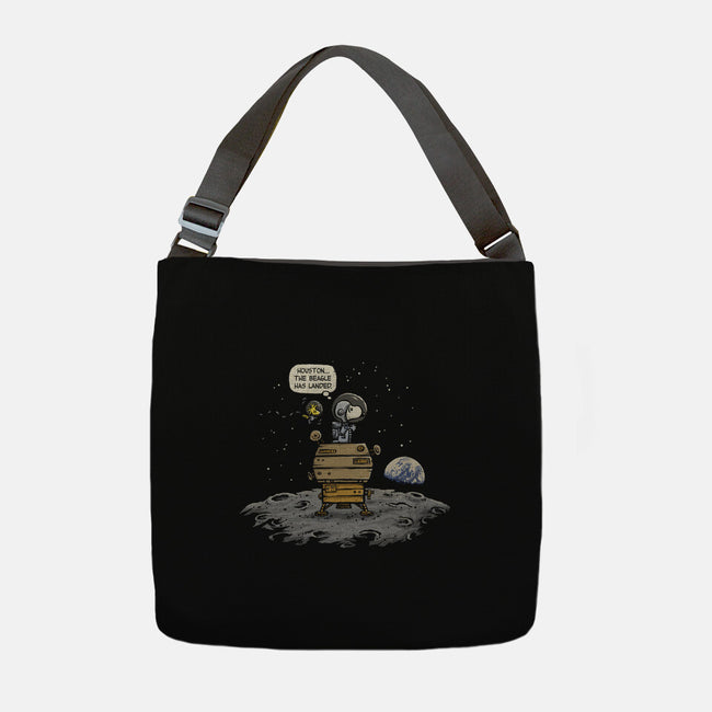 The Beagle Has Landed-none adjustable tote bag-kg07