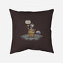 The Beagle Has Landed-none removable cover w insert throw pillow-kg07