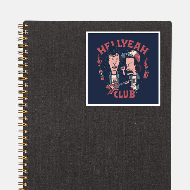 Hellyeah Club-none glossy sticker-momma_gorilla