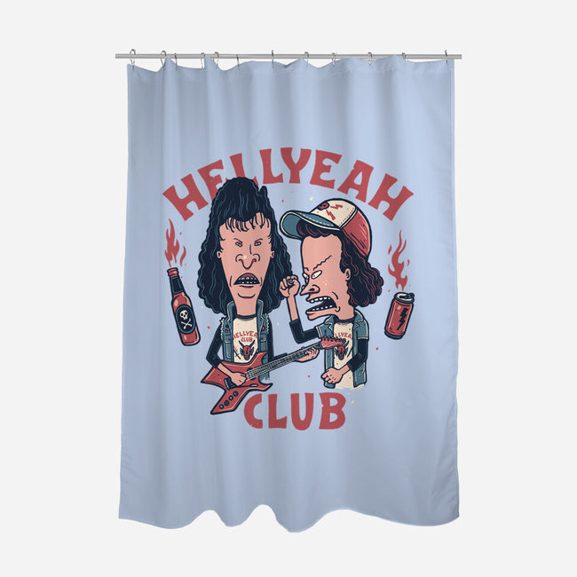Hellyeah Club-none polyester shower curtain-momma_gorilla
