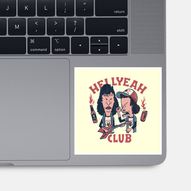 Hellyeah Club-none glossy sticker-momma_gorilla