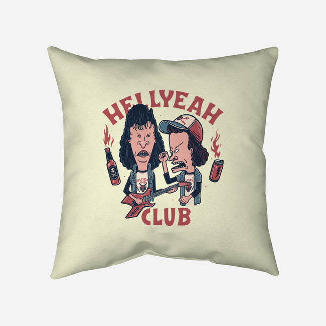 Hellyeah Club-none removable cover w insert throw pillow-momma_gorilla