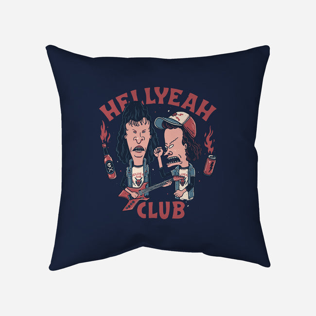 Hellyeah Club-none removable cover w insert throw pillow-momma_gorilla