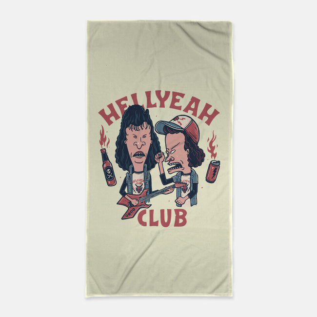 Hellyeah Club-none beach towel-momma_gorilla