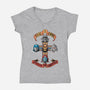 Appetite For Corruption-womens v-neck tee-Skullpy