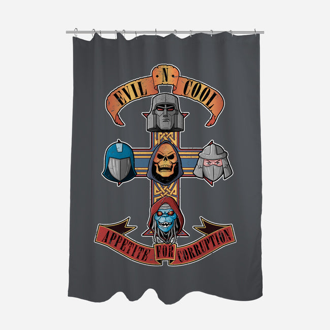 Appetite For Corruption-none polyester shower curtain-Skullpy