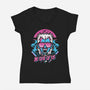 Rad Vampire-womens v-neck tee-jrberger
