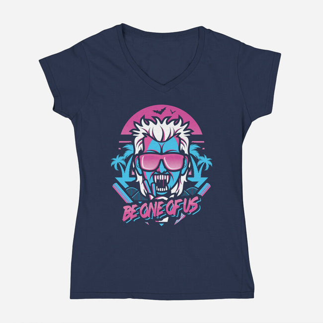 Rad Vampire-womens v-neck tee-jrberger