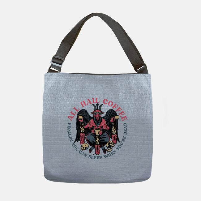 All Hail Coffee-none adjustable tote bag-momma_gorilla