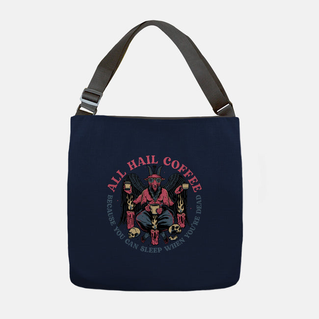 All Hail Coffee-none adjustable tote bag-momma_gorilla