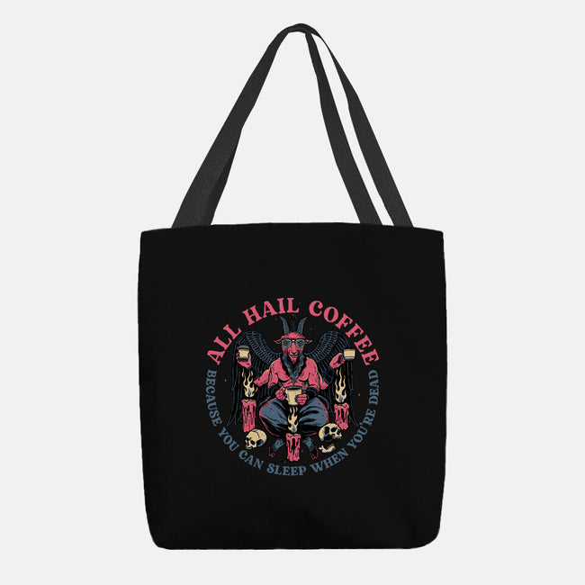 All Hail Coffee-none basic tote bag-momma_gorilla