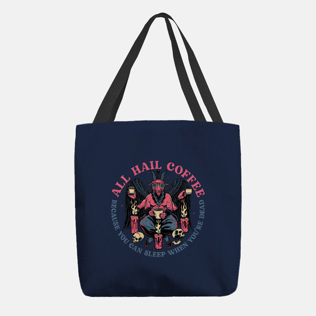 All Hail Coffee-none basic tote bag-momma_gorilla