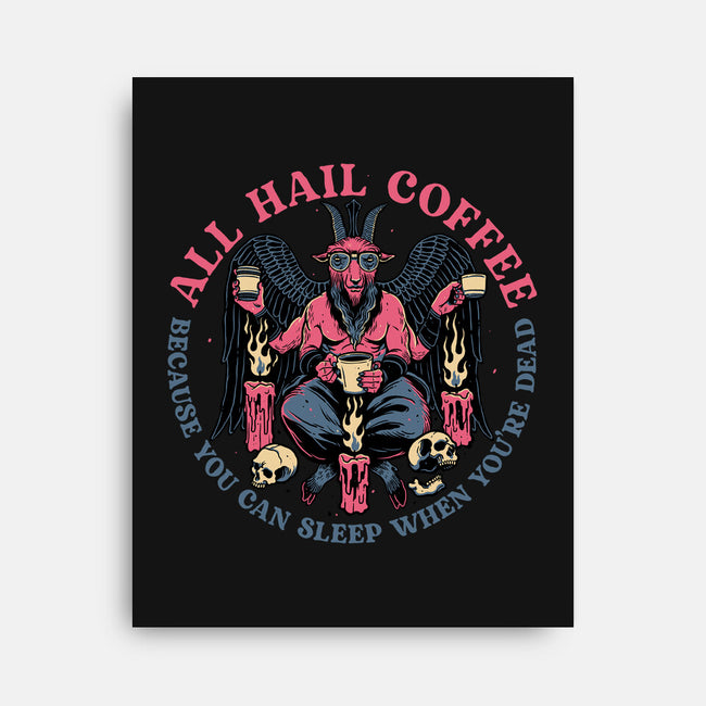 All Hail Coffee-none stretched canvas-momma_gorilla