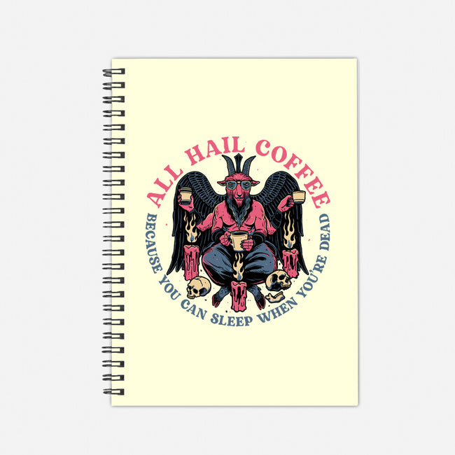 All Hail Coffee-none dot grid notebook-momma_gorilla