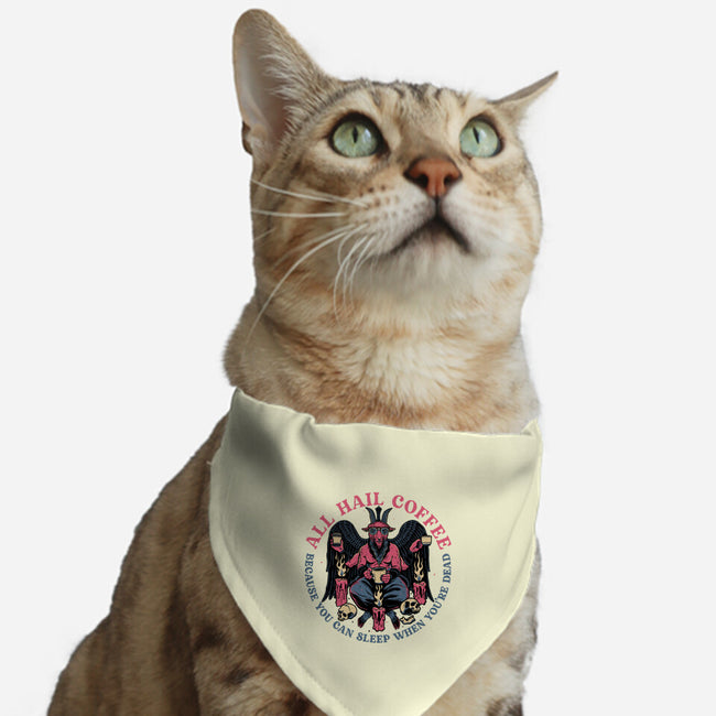 All Hail Coffee-cat adjustable pet collar-momma_gorilla