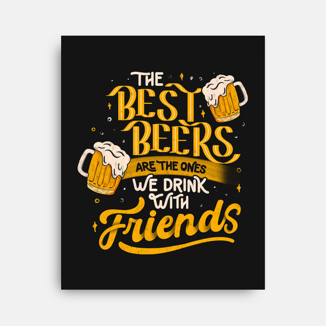 The Best Beers-none stretched canvas-eduely