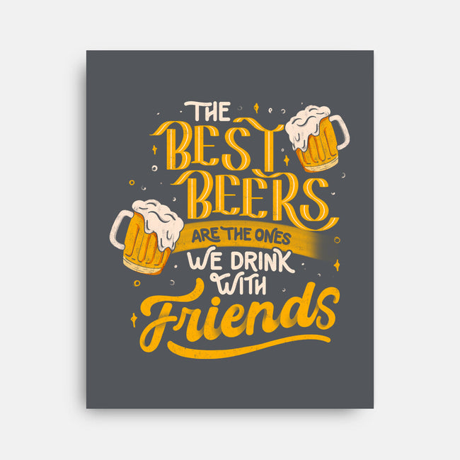 The Best Beers-none stretched canvas-eduely