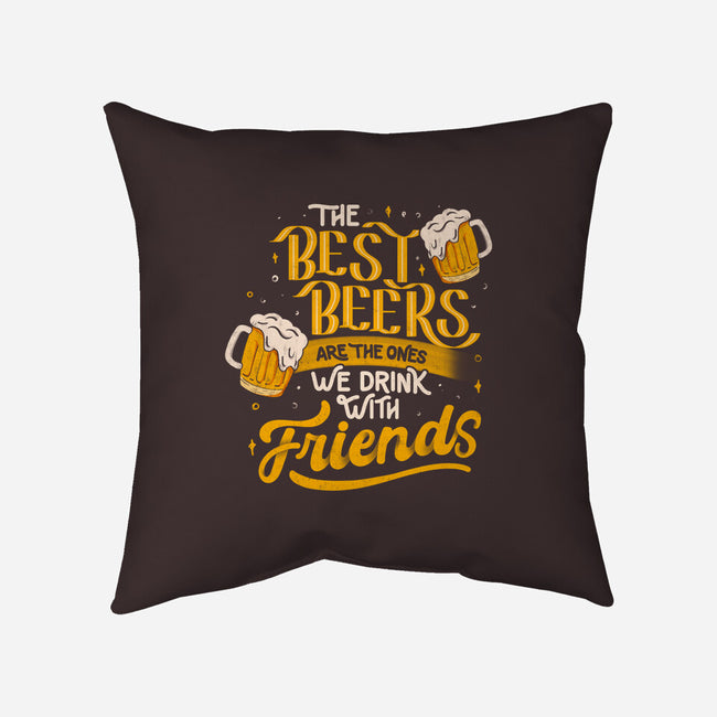 The Best Beers-none removable cover w insert throw pillow-eduely