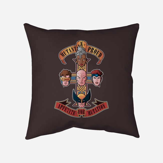 Appetite For Mutation-none removable cover w insert throw pillow-Skullpy
