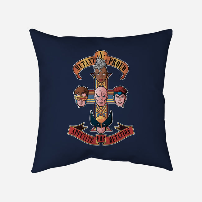 Appetite For Mutation-none removable cover w insert throw pillow-Skullpy