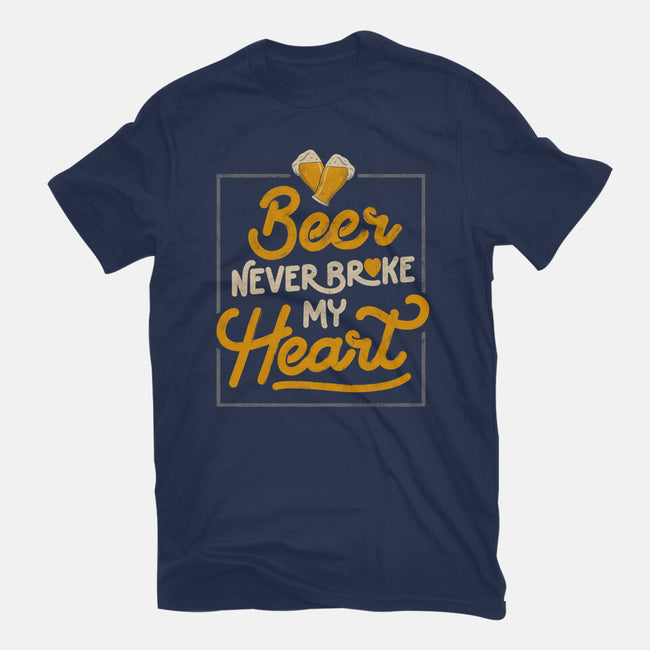 Beer Never Broke My Heart-womens basic tee-eduely