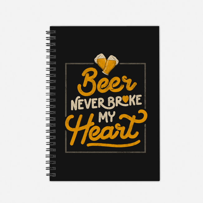 Beer Never Broke My Heart-none dot grid notebook-eduely