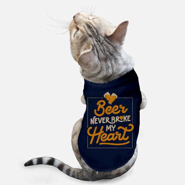 Beer Never Broke My Heart-cat basic pet tank-eduely