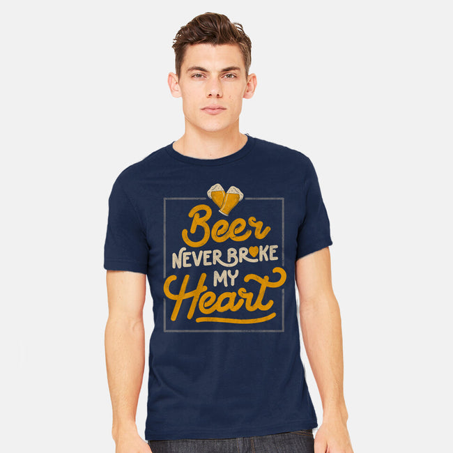 Beer Never Broke My Heart-mens heavyweight tee-eduely