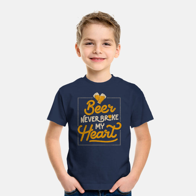 Beer Never Broke My Heart-youth basic tee-eduely