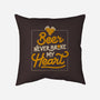 Beer Never Broke My Heart-none removable cover w insert throw pillow-eduely
