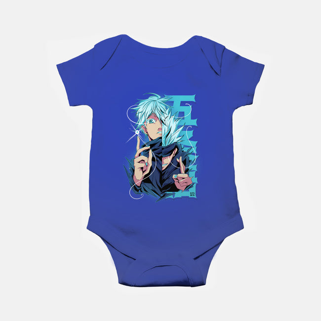 Blue Eyes-baby basic onesie-Kabuto Studio