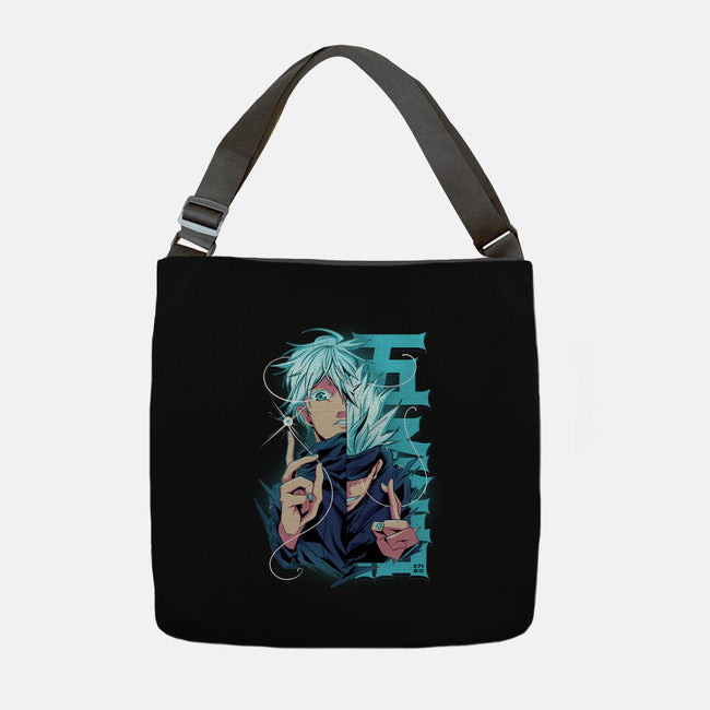 Blue Eyes-none adjustable tote bag-Kabuto Studio