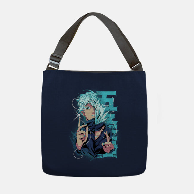 Blue Eyes-none adjustable tote bag-Kabuto Studio