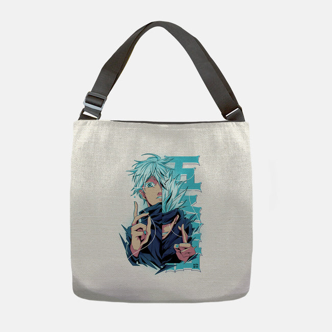 Blue Eyes-none adjustable tote bag-Kabuto Studio