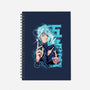 Blue Eyes-none dot grid notebook-Kabuto Studio