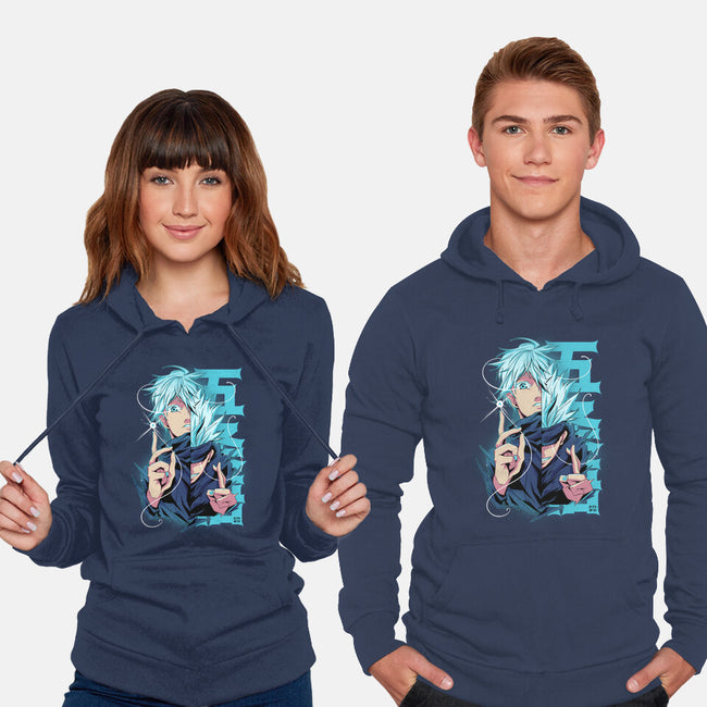 Blue Eyes-unisex pullover sweatshirt-Kabuto Studio