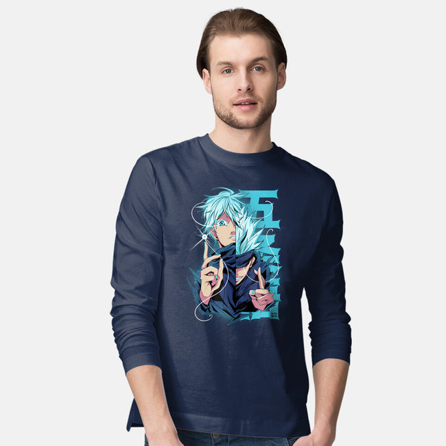 Blue Eyes-mens long sleeved tee-Kabuto Studio