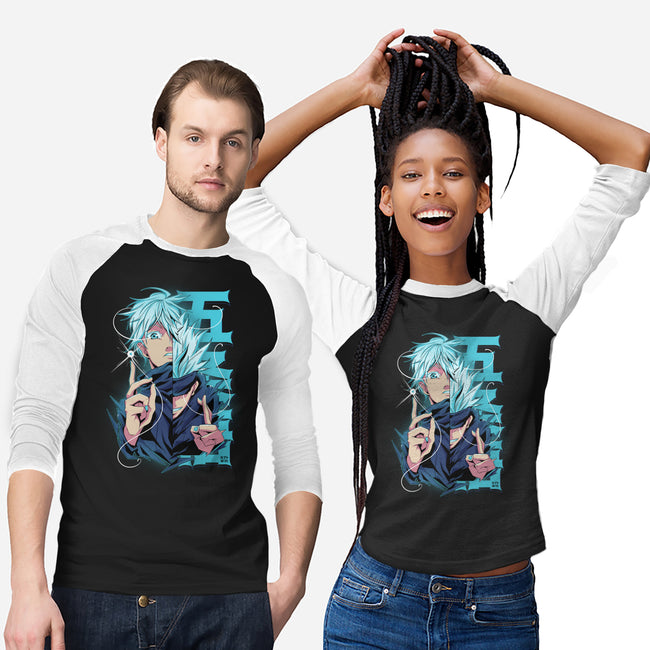 Blue Eyes-unisex baseball tee-Kabuto Studio