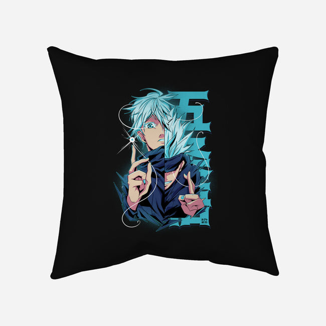 Blue Eyes-none removable cover w insert throw pillow-Kabuto Studio