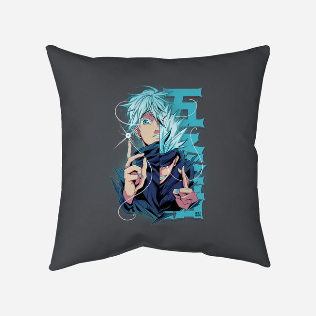 Blue Eyes-none removable cover w insert throw pillow-Kabuto Studio