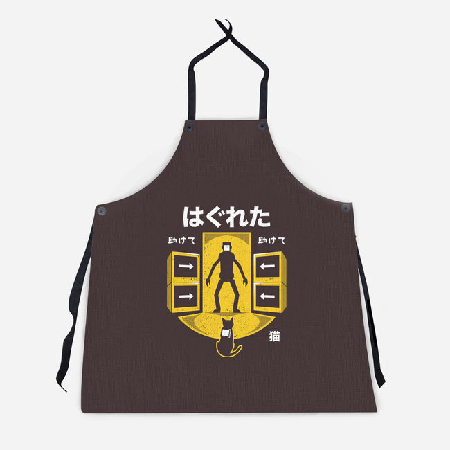 Cat And Robots-unisex kitchen apron-Logozaste