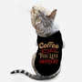 Coffee Makes Me Feel Less Murdery-cat basic pet tank-tobefonseca