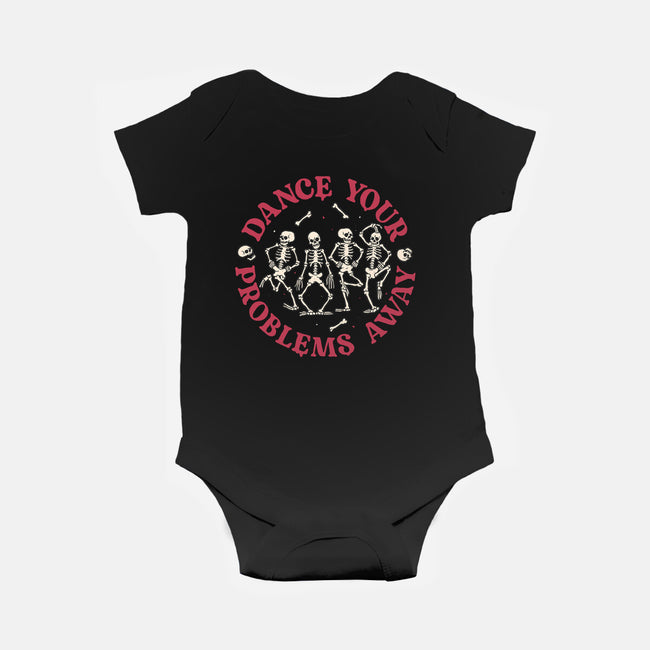 Dancing Problems-baby basic onesie-momma_gorilla