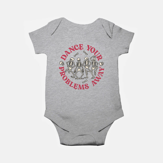 Dancing Problems-baby basic onesie-momma_gorilla