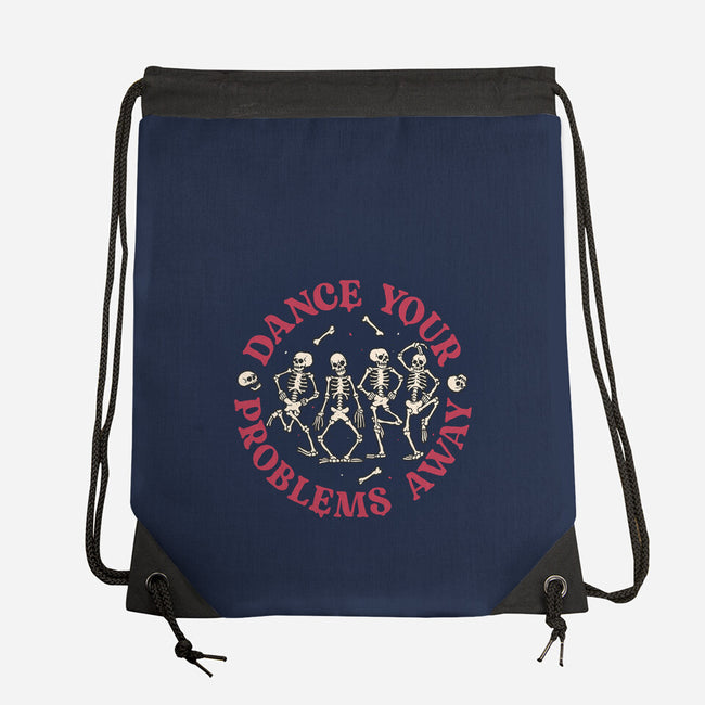 Dancing Problems-none drawstring bag-momma_gorilla
