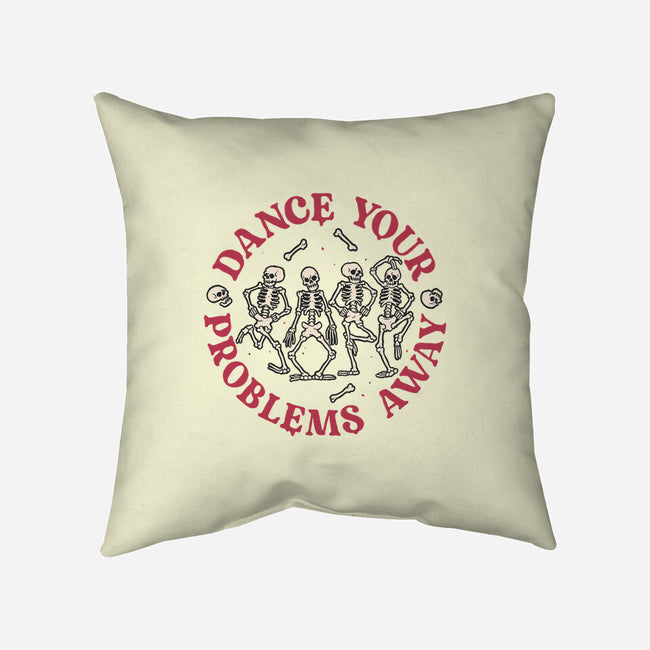 Dancing Problems-none removable cover throw pillow-momma_gorilla